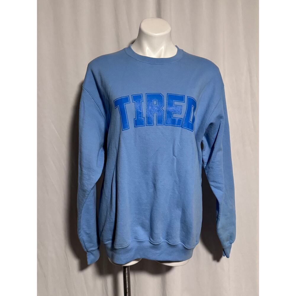 TIRED Blue Crewneck Sweatshirt XL